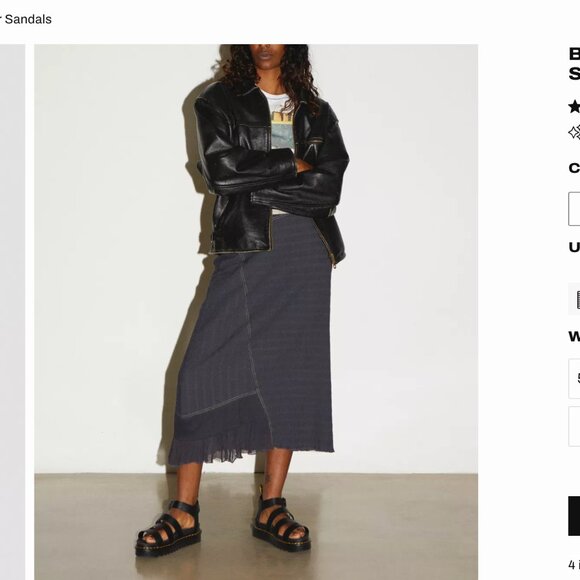 Doc Marten Blaire Hydro Leather Strap Sandals Blaire Sandals - Picture 5 of 5